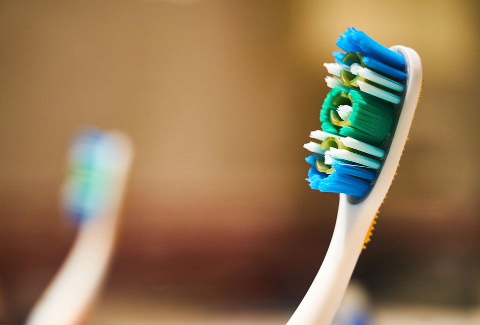 Cleaning toothbrush with hydrogen peroxide